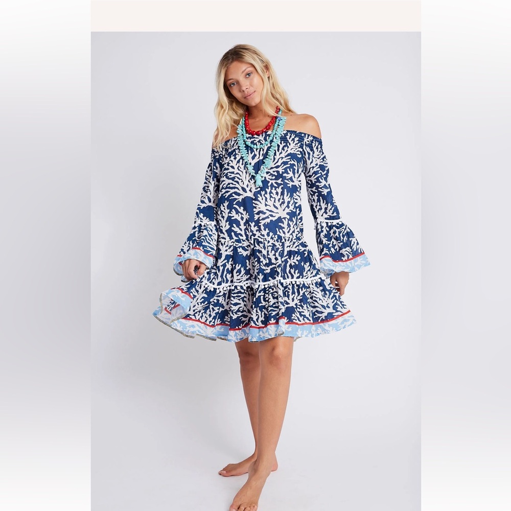 Cute Coral tropical Tunic.